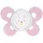 Chicco PhysioForma Comfort Schnuller 16-36 Monate, Babyschnuller mit Silikonsauger, 1 Stück, unterstützt die physiologische Atmung und die korrekte Mundentwicklung, rosa