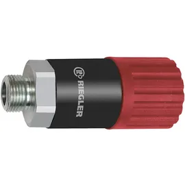 Riegler Dreh-Sicherheitskupplung NW 8, ISO 6150 C, Stahl, G 1/2 AG