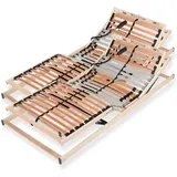 Sleepneo - Lattenrost 180x200 cm elektrisch verstellbares Kopf & Fußteil fertig montiert 28 Latten 5 Zonen