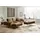 W.Schillig Ecksofa Leder 3-Sitzer Braun