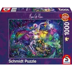 SCHMIDT SPIELE 57586 PUZZLE 1000 Teile Rose Cat Khan - Sommernachtszirkus