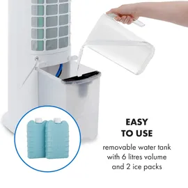 Klarstein Skytower Grand Smart Luftkühler 80W 480 m3/h 8 Liter mobil