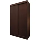 masseno Schwebetürenschrank SOFIA 120 x 216 x 61 cm Wenge/Rot