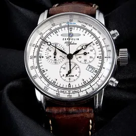 Zeppelin 100 Jahre Zeppelin 7680 Leder 42 mm  7680-1