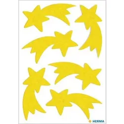 HERMA Aufkleber 15251 Sterne, gelb, 6 Etiketten