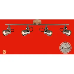 BRILONER LEUCHTEN LED Deckenspot "TAHUN", grau (stahl, holzfarben), Lampen
