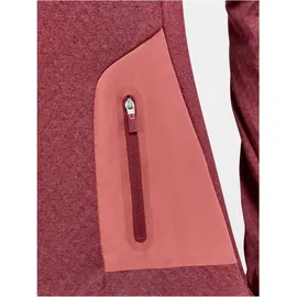 Craft Core Trim Midlayer 1/2-Zip Langarmshirt Damen 488200 - rhubarb/melange M