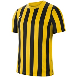Nike Striped Division IV Jersey SS T-Shirt, Tour Yellow/Black/White, L
