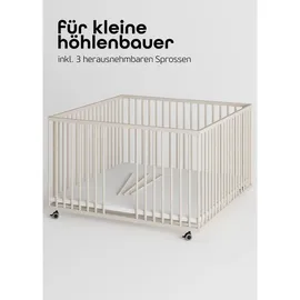 Sämann Laufgitter Sand, Holz, Echtholz,Buche, 120x74x120 cm,