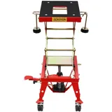 MELAQULY Hydraulische Motorrad Hebebühne, Scherenhubtisch Höhenverstellbar 30.5-80cm mit Klappbar 4 Räder, Hebeständer bis160kg für Motorradreparatur und Kfz-Werkstatt