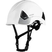 Vevor Schutzhelm ANSI/ISEA Z89.1-zugelassener ABS-Sicherheitshelm mit 6-Punkt-Ratschenaufhängung, verstellbarer Industriehelm belüfteter Bauhelm Arbeitshelm für Industriebau Arbeitskleidung Weiß
