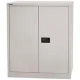 Bisley Aktenschrank Universal Flügeltürenschrank in Lichtgrau - Maße: H 100 x B 91 x T 40 cm grau