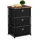 Relaxdays Kommode 65 x 43 x 33 cm Schwarz/Braun
