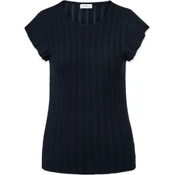 Tchibo - Stricktop mit Ajourmuster - Damen - Gr. L - dunkelblau