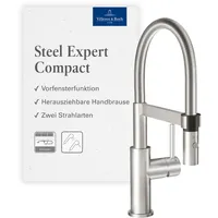 Villeroy & Boch Steel Expert Compact Window Küchenarmatur, aus Edelstahl