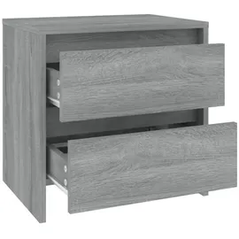 vidaXL Nachttisch Grau Sonoma 45x34,5x44,5 cm Holzwerkstoff