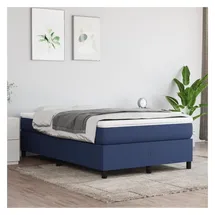 vidaXL Boxspringbett 120 x 200 cm Blau
