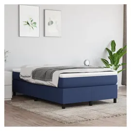 vidaXL Boxspringbett 120 x 200 cm Blau