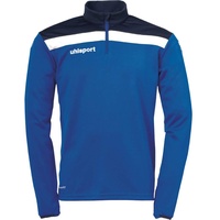 Uhlsport Herren OFFENSE 23 1/4 ZIP TOP Sweatshirt, azurblau/Marine/Weiß,