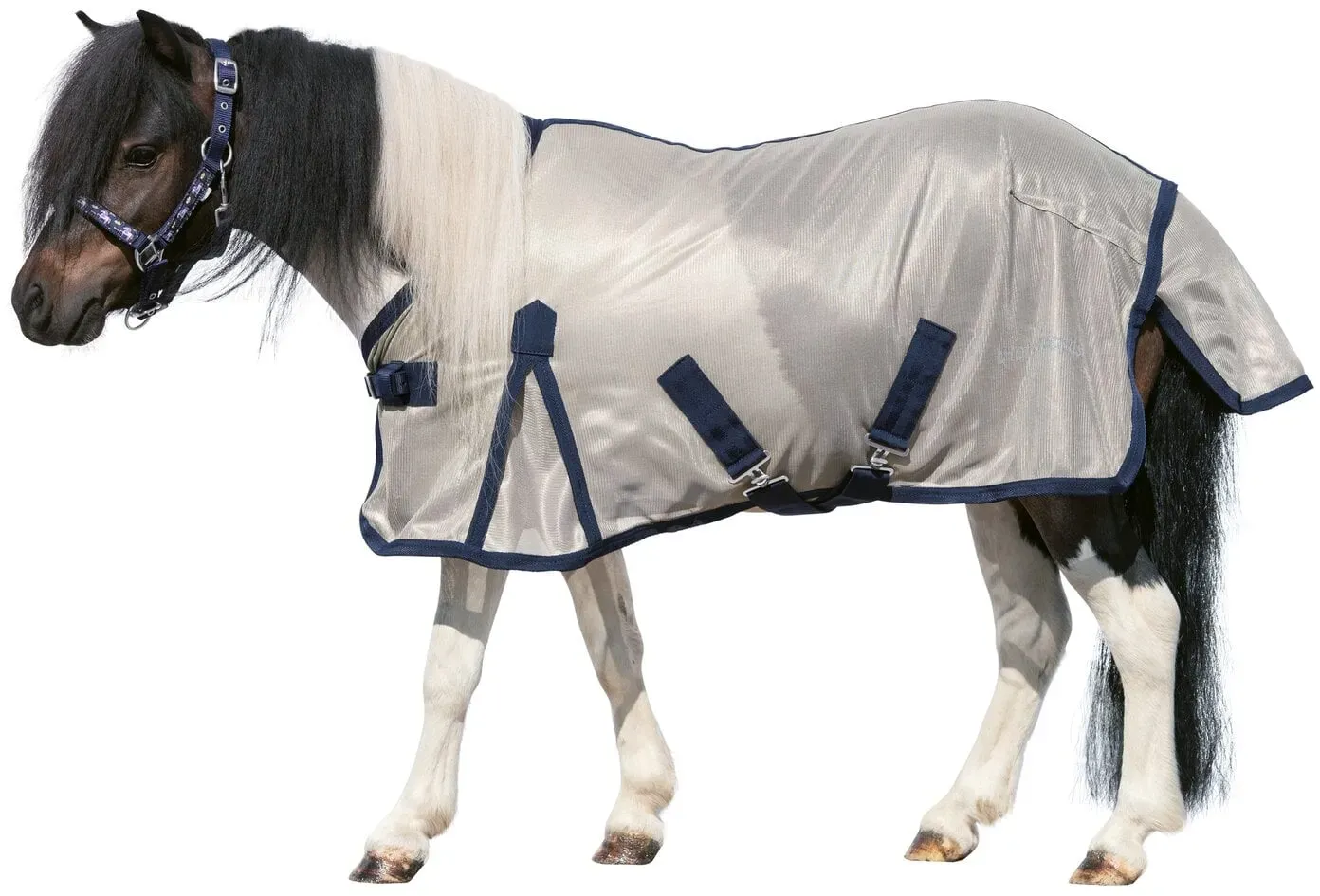 Horse-friends Fliegendecke für Shetty und Pony silber XL (115 cm)