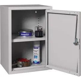 Nordwest Handel AG Hängeschrank Stahlblech H600xB400xT300mm lichtgrau 1 Boden