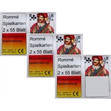 Gravidus Spiel 6x55 Romme Karten Rommekarten Canasta Bridge Skat Poker