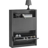 SoBuy FSR87 80 x 110 x 24 cm schwarz / schwarz