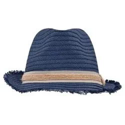 Sommer Fransenhut MB6703, denim/sand, Größe L/XL - denim/sand - L