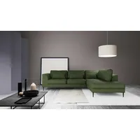 TRENDMANUFAKTUR Eckcouch Polyester 2-Sitzer Grün