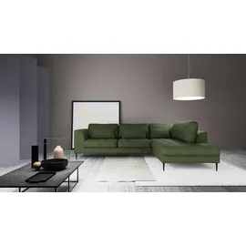 TRENDMANUFAKTUR Eckcouch Polyester 2-Sitzer Grün