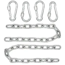 2 x 230kg Hängesessel Kette - 50cm Aufhängung 4 Karabiner - Schaukel Hängematte
