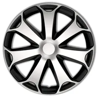 AUTO-STYLE Satz Radzierblenden Mega 14-Zoll Silber/Schwarz