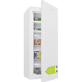 CLATRONIC Gefrierschrank GS 200, 143 cm hoch, 54 cm breit, Gefrierschrank Nofrost, Energieklasse C, 143cm weiß