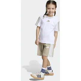 adidas SPORTSWEAR LK 3S T-SET 160 128 - White/Wonder cargo, - 128