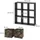 Vicco Raumteiler Nove 104 x 29 x 108 cm Schwarz