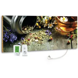 800W Marmony-infrarot-Heizung Motiv "FlowerTable" mit Thermostat MTC-40