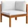 vidaXL Garten-Lounge-Set 6-tlg. cremeweiß Akazie