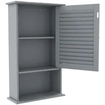 Costway Hängeschrank 70 x 30 x 20 cm Grau MDF