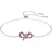 Swarovski Lifelong Bow Armband Rosa Rhodiniert Größe 24 cm