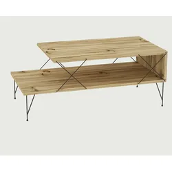 Skye Decor, Loire- Loire KLN, eichenfarbig, Couchtische, 40x100x50 cm, 100% Melaminbeschichtete Partikelplatte