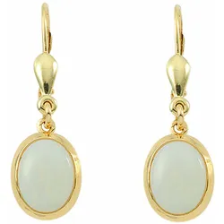 Paar Ohrhänger ADELIA ́S "585 Gold Ohrringe Ohrhänger mit Opal", blau, Ohrringe, Damen, Damen, Gelbgold 585, mit Opal Goldschmuck für Damen