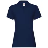 FRUIT OF THE LOOM Premium Poloshirt Blau XS