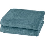 ROSS Handtuch »Premium«, (2 St.), 100% Baumwolle, blau