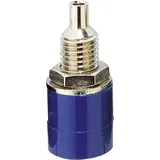 TRU Components Laborbuchse Buchse, Einbau vertikal Stift-ø: 4 mm Blau 1 St.