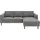 Home Affaire Eckcouch Polyester 2-Sitzer Grau