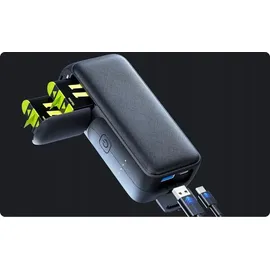 TELESIN Ladegerät+Powerbank für GoPro Hero 12/11/10/9 GP-PB-001 - Grau
