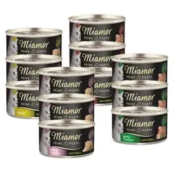 Miamor Feine Filets naturell Mixpaket 12x80g Mixpaket 2