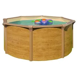 Schwimmbecken RD 132 Wood Braun