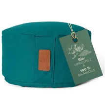 #DoYourYoga rundes Yogabolster - waschbarer Bezug, Bio-Dinkelspelz (KBA) Füllung, 30 x 15 cm, Yoga Kissen für Yin Yoga & Meditation - dunkelgrün