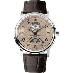 Frederique Constant Classics Heart Beat Moonphase Date FC-335MCSALB4P26 - Guilloché,lachsfarben,braun - 40mm